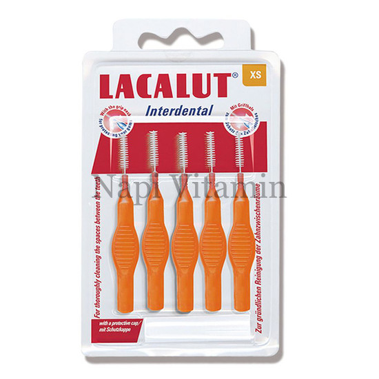 Lacalut Interdental fogköztisztító kefe védőkupakkal XS 5x
